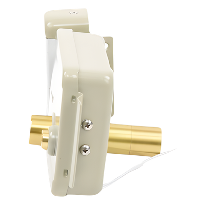 ACCESSPRO ACCESSRIMBL - Cerradura Eléctrica con Botón de Salida / Doble Cerrojo / 12 VCA 2.5 A / Pulsos de 2 Seg / Exterior Izquierda | SIERRA STORE