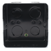 Caja de Registro / Acero Galvanizado 1.45-1.50mm / 10x10 cm (3.94x3.94 in) / Incluye Tapa y Tornillos / Negro | SIERRA STORE
