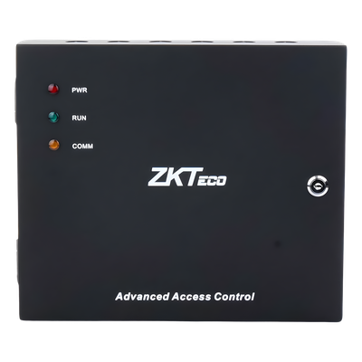 Controlador de Acceso 4 Puertas / 3,000 Huellas / 30,000 Tarjetas / TCP-IP / Gabinete Metálico con Fuente 12V 5A | SIERRA STORE