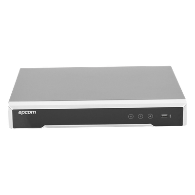 EPCOM EV-8004TURBO-D - DVR 4 Canales TurboHD + 4 Canales IP/ 8 Megapixel/ Acusense/ Audio por coaxitron / 1 Bahía de Disco Duro /4 | SIERRA STORE