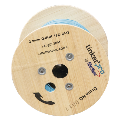 LINKEDPRO BY EPCOM 2MMOM3PVCAQUA - Cable de Fibra Óptica / Multimodo OM4 / Simplex / Tight Buffer 0.9 mm / Diámetro 2.0 mm / PVC / 2 | SIERRA STORE
