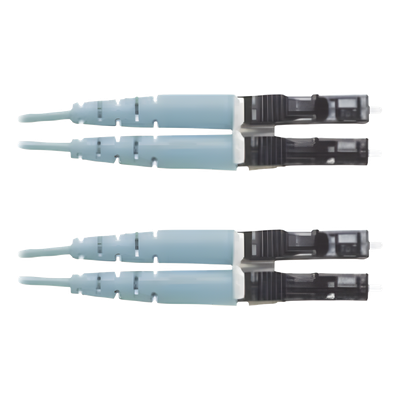 PANDUIT FX2ERLNLNSNM007 - Jumper de Fibra Óptica / Multimodo OM3 50/125 / LC-LC Duplex / OFNR Riser / 7 m (22.97 ft) / Aqua | SIERRA STORE