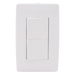 Apagador Dúplex de 10 A/ 127 V CA ~ 60 Hz /  1 1/2 Módulos / Color Blanco. | SIERRA STORE