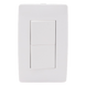 Apagador Dúplex de 10 A/ 127 V CA ~ 60 Hz /  1 1/2 Módulos / Color Blanco. | SIERRA STORE