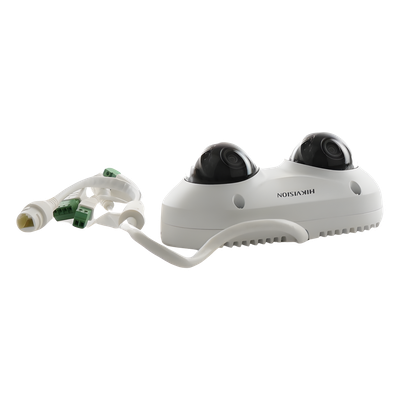 HIKVISION DS-2CD6D52G0-IHS - Cámara IP Dual-Lente / 5 Megapixel / 2.8 mm Fijo / WDR 120 dB / IR 10 m (32.8 ft) / IP67 / IK10 / PoE / | SIERRA STORE