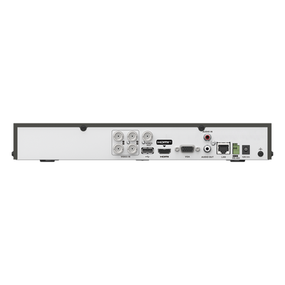 DVR Pentahíbrido / 4 Canales TURBOHD + 2 Canales IP / 8 Megapixel (4K) / Audio Bidireccional por Coaxitron / AcuSense / Reconocimiento | SIERRA STORE