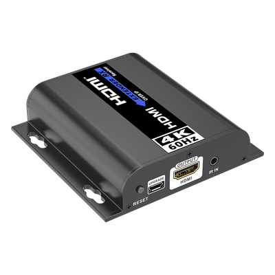 Receptor Extensor HDMI sobre IP / 4K@60Hz / Alcance 120 m (393.7 ft) / HDMI 2.0 / HDCP 2.2 / 18 Gbps / IR Bidireccional / Matriz | SIERRA STORE