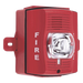Sirena Estrobo Para Exterior De Dos Hilos Color Rojo Montaje Pared | SIERRA STORE
