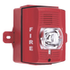 Sirena Estrobo Para Exterior De Dos Hilos Color Rojo Montaje Pared | SIERRA STORE