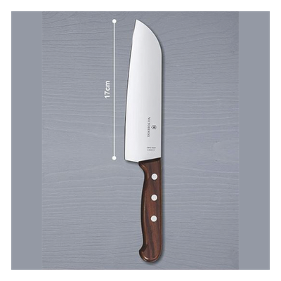 Cuchillo Santoku / Hoja 17 cm / Filo Recto con Alvéolos / Mango Maple / 0.103 kg / Diseño Japonés | SIERRA STORE
