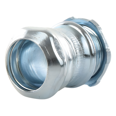 Conector Recto Compresión / Acero Galvanizado / 3/4 in / Pared Delgada 10 mm (0.394 in) / Compacto | SIERRA STORE