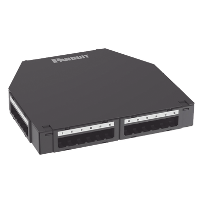 PANDUIT CUFMB24BL - Caja de Consolidación / 24 Puertos Mini-Com / Aluminio / Instalación Piso o Pared / 1.7 in (43 mm) Profundidad | SIERRA STORE