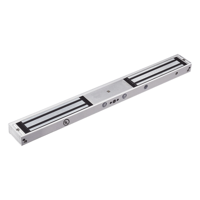 ACCESSPRO MAG600NDLED - Cerradura Electromagnética Doble / 280 kg (617.3 lb) por Lado / 12/24 VCC / LED de Estado / Sin Magnetismo | SIERRA STORE