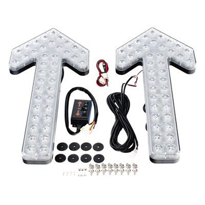 Flecha Directora de Tráfico LED / 24 Pulgadas / 240 LED / Color Ámbar / 35 Patrones de Destello / 12-24 VCC / -30°C a +50°C | SIERRA STORE