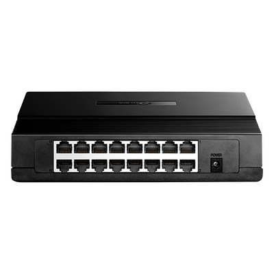 Switch de escritorio / 16 puertos RJ45 / 10/100 Mbps / Sin ventilador / 7.9 x 5.6 x 1.6 in | SIERRA STORE