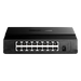 Switch de escritorio / 16 puertos RJ45 / 10/100 Mbps / Sin ventilador / 7.9 x 5.6 x 1.6 in | SIERRA STORE