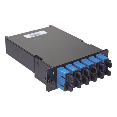 PANDUIT FCS9N-12-10P - Placa Acopladora de Fibra Óptica / 12 Fibras Monomodo OS2 / 6 Conectores LC Duplex / Pérdida de Inserción ≤0.35 | SIERRA STORE