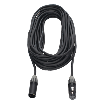 Cable XLR / 3 Polos / Conectores Macho-Hembra / Contactos Dorados 24k / Triple Blindaje / 5 m (16.4 ft) / Nylon Flexible | SIERRA STORE
