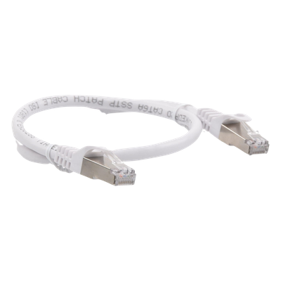 LINKEDPRO BY EPCOM LP-STP6A050WH - Patch Cord / Cat6A / 10G / Blindado S/FTP / 0.5m (1.64ft) / RJ45 / Blanco | SIERRA STORE