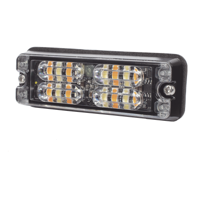 Luz auxiliar LED / Montaje en superficie / 16 LEDs ámbar / 0.5 pulgadas profundidad / 36 patrones destello / IP67 / SAE Clase I | SIERRA STORE