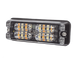 Luz auxiliar LED / Montaje en superficie / 16 LEDs ámbar / 0.5 pulgadas profundidad / 36 patrones destello / IP67 / SAE Clase I | SIERRA STORE