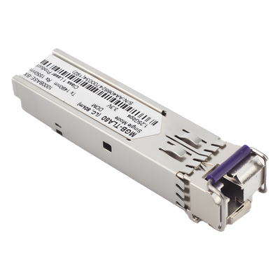 Transceptor SFP Industrial / 1000BASE-BX / Monomodo 80 km (49.7 mi) / LC Simplex / DDM / Temperatura Amplia -40~85 °C | SIERRA STORE