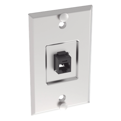 PANDUIT KWPK6 - Placa de Pared Vertical / 1 Puerto Keystone / Jack Cat6 / 110 Impacto / Acero Inoxidable / 2.74 x 4.50 in | SIERRA STORE