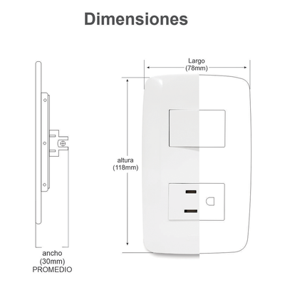 Toma Telefónica / Color Blanco. | SIERRA STORE
