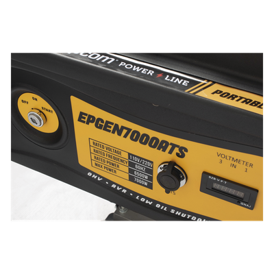 Generador de Emergencia / 6.5 kW Nominal / 7 kW Máxima / Arranque Automático / 220V Bifásico / 60 Hz / Tanque 25 L / 12 h Autonomía | SIERRA STORE