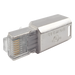 SIEMON ZP1-6AS-00S - Conector RJ45 Cat6A Blindado / Terminación en Campo / 10 Gbps / Sin Clip Protector / UL 2043 Plenum | SIERRA STORE
