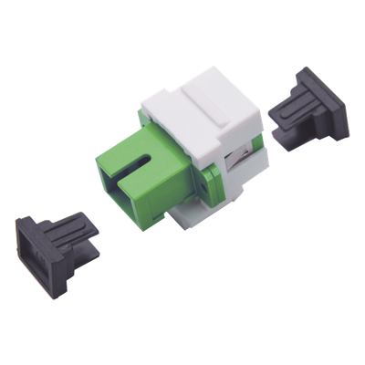 LINKEDPRO BY EPCOM LP-FO-AD-6150 - Acoplador de Fibra Óptica / Monomodo / SC/APC Simplex a SC/APC / Keystone / ABS | SIERRA STORE