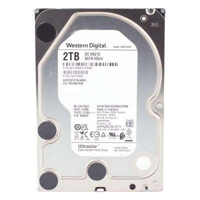 Disco Duro Enterprise 2 TB / Wester Digital (WD) / Serie Ultrastar / Recomendado para Data Center y NVRs de Alta Capacidad / Alto | SIERRA STORE