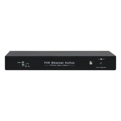 Switch PoE / 100 Metros PoE / 8 puertos 802.3af/at ( 132.5 W ) 10/100Mbps + 1 puerto Uplink | SIERRA STORE
