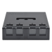 SIEMON MX-SM4-01-D - Caja de Montaje Superficial, Acepta 4 Módulos MAX, Con Puerta Protectora, Color Negro | SIERRA STORE