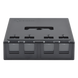 SIEMON MX-SM4-01-D - Caja de Montaje Superficial, Acepta 4 Módulos MAX, Con Puerta Protectora, Color Negro | SIERRA STORE