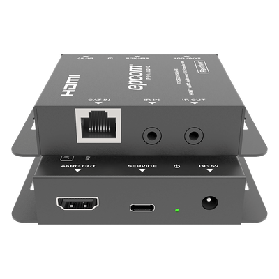 Extensor Audio HDMI eARC / 50 m (164 ft) / CAT5e/6 / Dolby Atmos / DTS-HD / IR Bidireccional / CEC Passthrough / Carcasa Metálica | SIERRA STORE