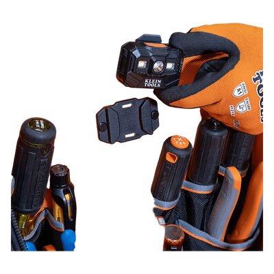Mochila Profesional para Herramientas / 27 Bolsillos / Base Moldeada Ancha / Interior Naranja / Puerto USB-C / Acceso Estación de | SIERRA STORE