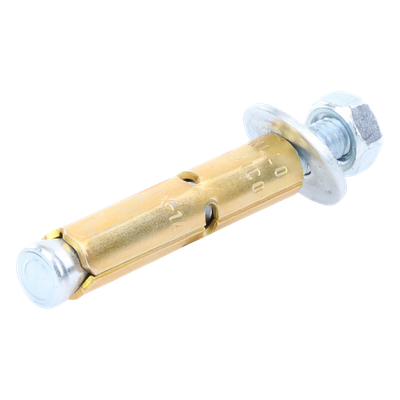 Taquete de Expansión / Cuerda 1/4" (6.4 mm) / Largo 2 1/2" (63 mm) / Carga Tensión 410 kg / Broca 3/8" (10 mm) / Norma GSA FF-S-325 | SIERRA STORE