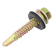 Tornillo Punta Broca / Hexagonal 6.5 x 38 mm (1/4" x 1 1/2") / Sello Montado / Caja 100 Unidades / Fijación Hermética Lámina Acanalada | SIERRA STORE