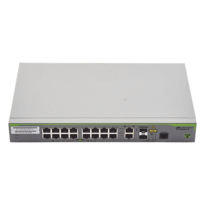 Switch Administrable CentreCOM FS980M, Capa 3 de 16 Puertos 10/100 Mbps + 2 puertos RJ45 Gigabit/SFP Combo | SIERRA STORE