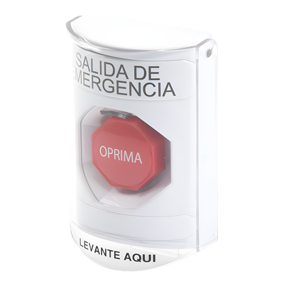 Botón Multipropósito / Texto Salida de Emergencia / Llave para Restablecer / Bocina de Alarma Integrada / Tapa de Policarbonato / 2 | SIERRA STORE