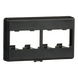 PANDUIT CFFP4BL - Placa de Mobiliario Modular / 4 Puertos Mini-Com / ABS / 2.9 x 1.77 x 0.88 in / Negro | SIERRA STORE