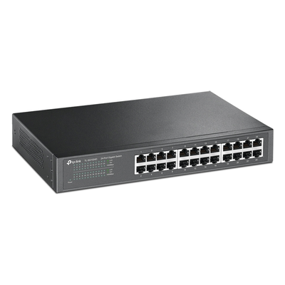 Switch Gigabit no administrable / 24 puertos 10/100/1000 Mbps / 35.7 Mpps / Escritorio o rack | SIERRA STORE