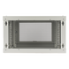 Gabinete de Pared / 6U / 19" / Profundidad 455 mm (1.49 ft) / Carga 80 kg / Acero Reforzado / Puerta Perforada / Color Blanco | SIERRA STORE
