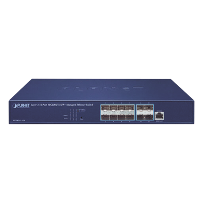 Switch Administrable Capa 3 / 12 Puertos SFP+ 10G / CPU MIPS 800 MHz / 1U Rack / 30.2W | SIERRA STORE