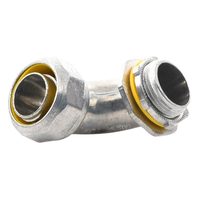 Conector Curvo para Tubo Liquidtight / 1" (25 mm) / Acabado Bruñido / UL 514B / NEMA FB-1 | SIERRA STORE