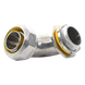 Conector Curvo para Tubo Liquidtight / 1" (25 mm) / Acabado Bruñido / UL 514B / NEMA FB-1 | SIERRA STORE