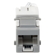 SIEMON U5-K04NS - Jack Keystone / Cat5e UTP / RJ45 / T568A-B / -10 a 60°C / Color Gris | SIERRA STORE