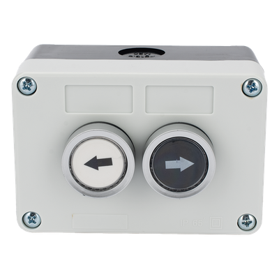 ACCESSPRO XBS-SW-22 - Botonera doble / IP40 / NO / 24VDC / 106 x 72 x 58 mm / 4.2 x 2.8 x 2.3 in | SIERRA STORE