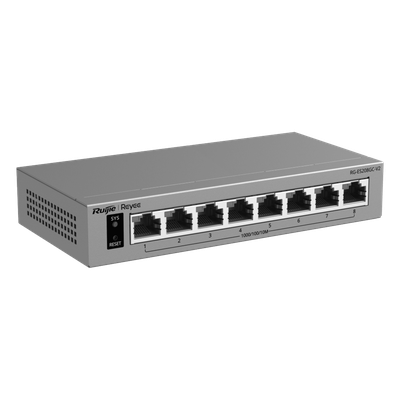 Switch Gigabit Smart Cloud-Managed / 8 Puertos 10/100/1000BASE-T / Capa 2 / Switching 16 Gbps / AI-Powered Failover / Modo CCTV | SIERRA STORE
